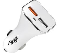 Akyga AK-CH-08 Chargeur de voiture 12V 2xUSB 3000mA blanc Quick Charge 3.0