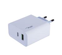 Akyga AK-CH-14 chargeur d'appareils mobiles Lecteur e-book, MP3, MP4, Ordinateur portable, Téléphone portable, Smartphone, Smartwatch, Tablette, téléphone, Universel Blanc Secteur Charge rapide Auto