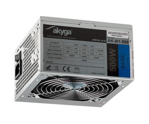 akyga AK de B1?500E Bloc d'alimentation 500 W, Ventilateur Silencieux 120 mm Gris