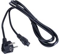 Akyga AK-NB-01A Câble d'alimentation CEE 7/7 - IEC C5 pour ordinateur portable (clover) 250V/50Hz 2.5A 3m noir