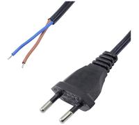 Akyga AK-OT-06A alimentation Cordon électrique [1x fiche Euro mâle - 1x extrémité(s) ouverte(s)] noir 3.00 m