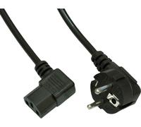 Akyga AK-PC-02A CEE 7/7 - IEC C13 câble d'alimentation coudé 250V/50Hz 10A 1.5m noir