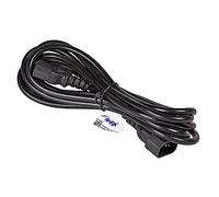 Akyga AK-PC-07C Câble d'alimentation pour PC, Moniteur, imprimante, projecteur, Console de Jeu, 3 Broches, Extension IEC C13/IEC C14, 3 m, Noir, 100% cuivre, 3 x 1 mm², HQ