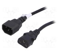 AKYGA AK-PC-11A Câble d'alimentation pour PC 3 Broches Extension IEC C13/C14 5 m