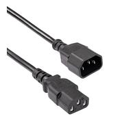 AKYGA AK PC stromkabel d'extension 07 A, 3 m pour PC, Imprimante, écrans Noir