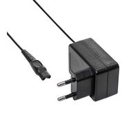 Akyga AK-PD-17 Adaptateur Secteur 230V pour Rasoir, Sortie 15V 5.4W, Câble 1.2m, Dimensions 41x60x64mm, Noir
