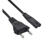 AKYGA AK-RD-04A Câble d'alimentation pour Ordinateur Portable 2 Broches IEC C7 / CEE 7/16 Europlug 0,5 m
