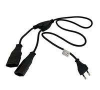 Akyga AK-RD-05A Câble répartiteur Y 2 x CEE 7/16 Europlug en cuivre 1,2 m