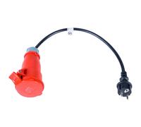 Akyga AK-SC-E06 connecteur de fils CEE 5-pin Noir et Rouge