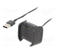 Akyga AK-SW-24 Chargeur Smartwatch USB 5V/1A Intérieur Noir, Port USB 2.0, Câble 1m - Alimentation 5W