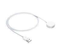 AKYGA AK-SW-44 Câble de charge USB compatible avec Apple Watch Ultra 2 / Série 9/8/7/6/5/4/3/2/1 Aluminium 1 m Blanc