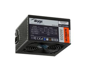Akyga AK-U4-600 Alimentation PC 600W ATX 2.31 80 PLUS Bronze, PFC Actif, Connecteur 20+4 Pin, 6x SATA, 1x PCI-E 6-Pin, Ventilateur 120mm