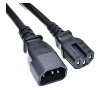 Akyga AK-UP-05 câble électrique Noir 1 m IEC C14 Coupleur C15