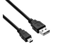 Akyga Câble USB USB-A mâle, USB-Mini-B mâle 1.00 m noir AK-USB-22