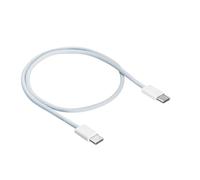 AKYGA AK-USB-50 Câble USB C 60 W pour iPhone 15, iPad Pro, Samsung Galaxy, compatibilité universelle, câble de données en nylon tressé (50 cm) Blanc