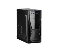 Akyga Unité centrale AK13BK Micro Tower ATX sans alimentation USB/Audio Noir