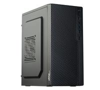Akyga AK36BK Boîtier PC Micro Tower Noir, Micro ATX/Mini-ITX, 2x3.5", 2x2.5", 4 slots d'extension, USB 3.2 Gen 1, Ventilation 120/80mm, Sans alimentation