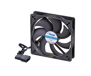 AKYGA AW-12A-BK Ventilateur de Boîtier 120mm Ventilateur pour PC Molex 12V Noir