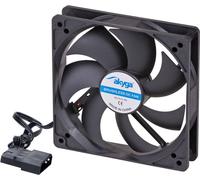 Akyga AW-12A-BK Ventilateur système Molex noir 12 cm