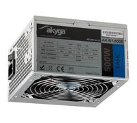 Akyga Basic Series AK-B1-500E - Alimentation électrique (interne) - ATX12V 2.31 - CA 230 V - 500 Watt - PFC - gris