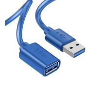 Akyga Câble d'Extension USB Transfert de Données Rapide Longueur 1.8m Bleu