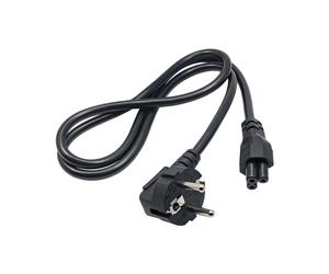 Akyga Cable power AK-NB-08A Hybrid standard C/E/F CEE 7/7 - Euro 3-Pin C5 IEC - Kabel - 1 m Noir CEE7/7 Coupleur C5
