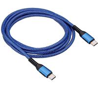 Akyga Câble USB USB 2.0 USB-C® mâle, USB-C® mâle 1.80 m bleu AK-USB-38