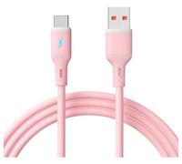 Akyga Câble USB USB-A mâle, USB-C® mâle 1 m rose AK-USB-61
