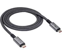 Akyga Câble USB USB-C® mâle, USB-C® mâle 1.00 m gris AK-USB-45