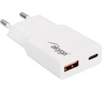 Akyga Chargeur USB 30 W USB-C®, USB-A blanc