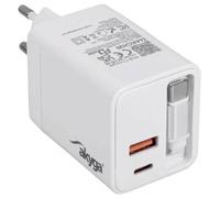 Akyga Chargeur USB 65 W USB-C®, USB-A blanc