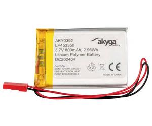 Akyga LP453350 Pack de piles rechargeables x batterie spéciale LiPo 3.7 V 800 mAh