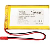 Akyga LP475085 Pack de piles rechargeables x batterie spéciale LiPo 3.7 V 2500 mAh