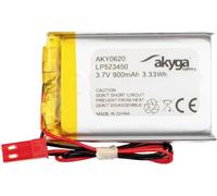 Akyga LP523450 Pack de piles rechargeables x batterie spéciale LiPo 3.7 V 900 mAh
