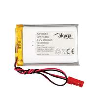 Akyga LP573450 Pack de piles rechargeables x batterie spéciale LiPo 3.7 V 980