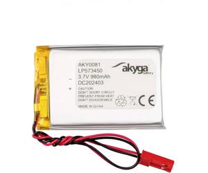 Akyga LP573450 Pack de piles rechargeables x batterie spéciale LiPo 3.7 V 980 mAh
