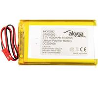 Akyga LP805080 Pack de piles rechargeables x batterie spéciale LiPo 3.7 V 4000 mAh