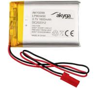Akyga LP903450 Pack de piles rechargeables x batterie spéciale LiPo 3.7 V 1600 mAh