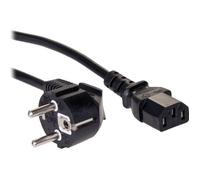 Câble de raccordement Akyga alimentation [1x Secteur femelle C13 - 1x Prise mâle + contact de protection] 5.00 m noir