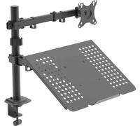 Akyga Support de table pour écran AK-MB-04 2 Écran(s) 81,3 cm (32\ ) noir inclinable, rotatif, mobile