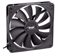 Akyga Ventilateur système AW-14A-BK 140 mm noir Molex + 3 broches