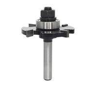 AKYLIN Fraise à rainurer à disque 8 mm, hauteur de coupe des disques 5 mm, fraise à feuillurer, fraise à bois avec roulement, fraise à disque pour défonceuse