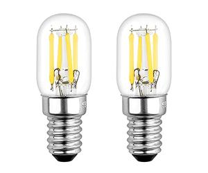 Akynite Ampoule 12V E14 3W Blanc Chaud 2700K 250LM, T22, Équivalent Lampe Portail 12V 10W 25W, E14 LED Filament Ampoule 12 volt ac dc pour Frigo Caravane Veilleuse, non-dimmable, lot de 2