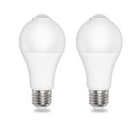 Akynite Ampoule Détecteur de Mouvement E27 12W Blanc Froid 6000K, 1000LM, AC 230V, 120 degrés, Auto on/off, Ampoule Détecteur de Lumière E27 pour Entrée Extérieur, lot de 2