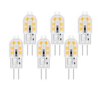 Akynite Ampoule G4 LED 12V 2W Blanc Neutre 4000K, 200LM, Équivalent Lampe Halogène G4 10W 20W, non-dimmable, AC DC 4000K pour Hotte de Cuisine, Lustre, lot de 6