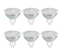 Akynite Ampoule GU5.3 LED 12V 3W Blanc Chaud 3000K 300LM, Ø50mm MR16, 120 Degrés, Équivalent GU5.3 20W Halogen, AC/DC 12V Spot LED GU5.3 pour Cuisine Armoire, Non-dimmable, lot de 6