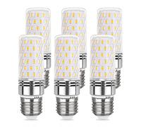 Akynite Ampoule LED E27 12W Blanc Chaud 3000K 1450LM, 84 LEDs, Équivalent Lampe Halogène E27 100W, AC 220V, Ampoule LED Mais E27 Chaud pour Plafonnier, non-dimmable, lot de 6