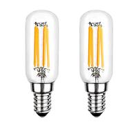 Akynite Ampoule LED pour Hotte de Cuisine T25 E14 4W Blanc Chaud 2700K, 400LM, Équivalent Lampe de Hotte 40W E14, Ampoule Filament Tubulaire LED pour Hotte Aspirante, non-dimmable, lot de 2