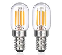 Akynite Ampoule LED T22 E14 3W Blanc Chaud 2700K pour Frigo, 250LM, AC 230V, Équivalent à Halogène E14 25W, E14 Petite Filament Retro LED Lampe pour Hotte Cuisine/Lampe de Sel, lot de 2