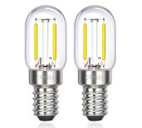 Akynite Ampoule T22 LED E14 2W pour Frigo, 200LM, Blanc Froid 6000K, Équivalent 15W Incandescent, AC 220V, Petit LED E14 pour Refrigerateur, Lampe de Sel, Veilleuse Enfant, lot de 2